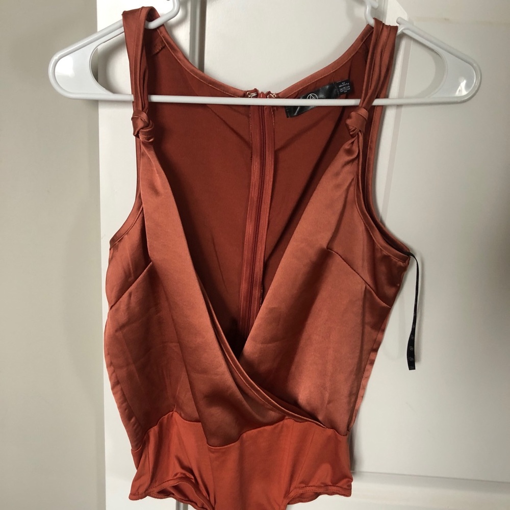 Burnt Orange Body Suit NEVER WORN